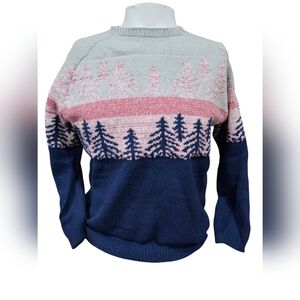 Women's Unbranded Blue‎ and Pink Sweater Size Large